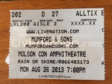 Mumford & Sons / The Vaccines / Bear's Den on Aug 26, 2013 [352-small]