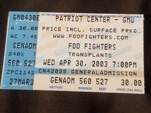Foo Fighters / Transplants on Apr 30, 2003 [758-small]