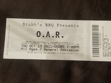 O.A.R. / The Stone Foxes / Cris Cab / Handshake on Oct 13, 2011 [774-small]