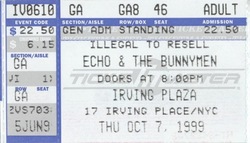 Echo & the Bunnymen / Other Star People on Oct 7, 1999 [852-small]