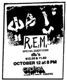 R.E.M. / The db's on Oct 12, 1984 [909-small]