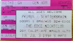 Primus / Scatterbrain on Jul 3, 1990 [754-small]