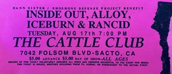 Inside Out / Alloy / Iceburn / Rancid on Aug 17, 1993 [768-small]