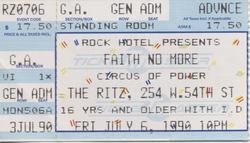 Faith No More / Circus of Power on Jul 6, 1990 [887-small]