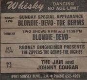 Blondie / Devo / Germs on Oct 2, 1977 [140-small]