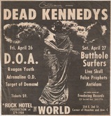 Dead Kennedys / D.O.A. / Reagan Youth / Adrenalin O.D. / Target of Demand on Apr 26, 1985 [304-small]