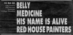 Red House Painters / Medicine / His Name Is Alive on Oct 30, 1992 [798-small]