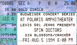 Spin Doctors / Gin Blossoms / Cracker on Aug 5, 1994 [069-small]