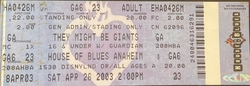 They Might Be Giants / Amy Miles on Apr 26, 2003 [578-small]