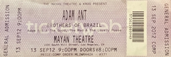 Adam Ant / Brothers of Brazil on Sep 13, 2012 [632-small]