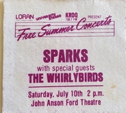 Sparks / The Whirlybirds on Jul 10, 1982 [808-small]
