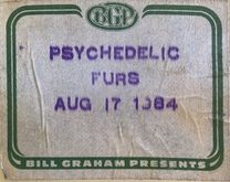 The Psychedelic Furs / Sparks on Aug 17, 1984 [830-small]