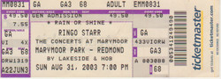 Ringo Starr / Mark Rivera / Colin Hay / Paul Carrack / Sheila E. / John Waite / Ringo Starr And His All Starr Band on Aug 31, 2003 [880-small]
