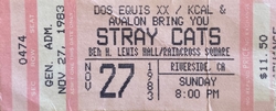 Stray Cats / Roman Holliday on Nov 27, 1983 [893-small]