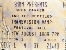Transvision Vamp / Nick Barker & The Reptiles on Aug 4, 1989 [059-small]