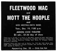 Fleetwood Mac / Mott the Hoople / Dick Heckstall-Smith Band on Dec 19, 1972 [216-small]