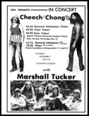 Cheech & Chong / The Marshall Tucker Band on Nov 3, 1973 [980-small]
