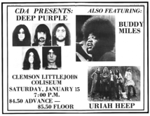 Deep Purple / Uriah Heep / Buddy Miles on Jan 15, 1972 [984-small]