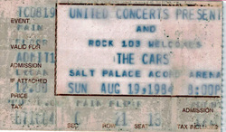 The Cars on Aug 19, 1984 [392-small]