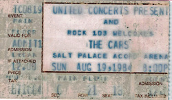 The Cars on Aug 19, 1984 [393-small]
