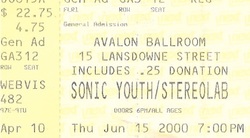 Stereolab / Sonic Youth on Jun 15, 2000 [451-small]