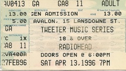 Radiohead / David Gray on Apr 13, 1996 [472-small]