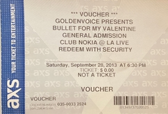 "Monster Energy Outbreak Tour" / Bullet for My Valentine / Black Veil Brides / Throw the Fight / Stars in Stereo on Sep 28, 2013 [568-small]