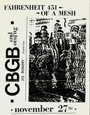 Seven Seconds / fahrenheit 451 / Of a Mesh / Brain Eaters on Nov 27, 1986 [841-small]
