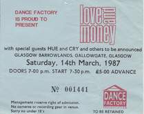 Love and Money / Hue and Cry on Mar 14, 1987 [357-small]