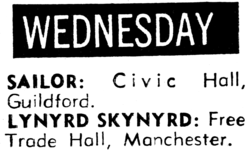 Lynyrd Skynyrd / Steve Gibbons Band on Feb 6, 1976 [321-small]