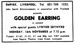 Golden Earring / Lynyrd Skynyrd on Nov 18, 1974 [325-small]