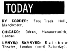 Lynyrd Skynyrd / Clover on Jan 29, 1977 [344-small]