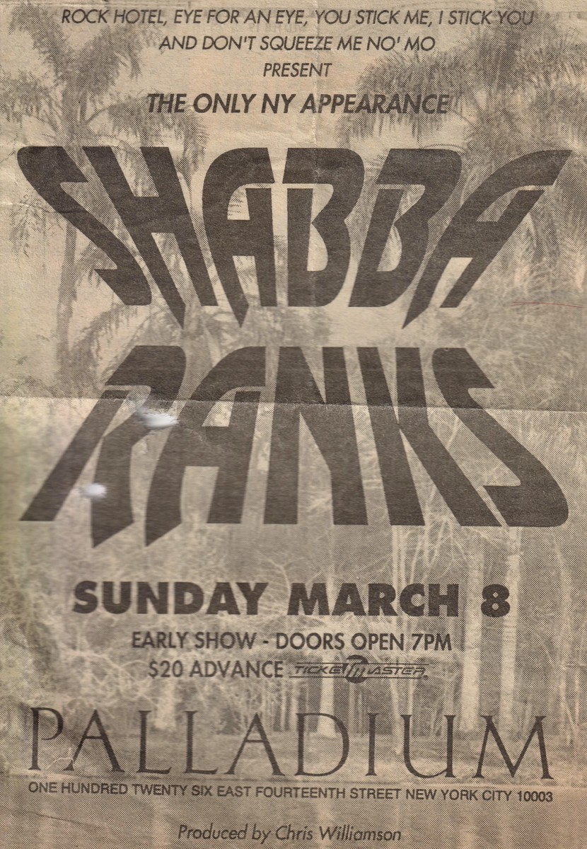 shabba ranks tour 2023