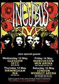 tags: Glasgow, Scotland, United Kingdom, Gig Poster, Advertisement, Scottish Exhibition & Conference Centre (SECC) - Incubus / Brand New on May 12, 2004 [792-small]