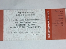 Cake / Ben Folds / Tall Heights on Sep 5, 2019 [204-small]