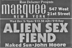 Alien Sex Fiend / Naked Sun on Dec 5, 1990 [223-small]