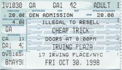 Cheap Trick on Oct 30, 1998 [379-small]