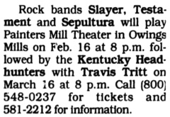 Kentucky Headhunters / Travis Tritt on Mar 16, 1991 [704-small]