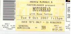 Motorhead / Rose Tattoo / Airbourne on Oct 9, 2007 [972-small]