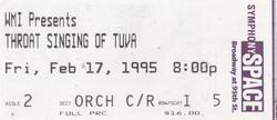 Huun Huur Tu on Feb 17, 1995 [321-small]
