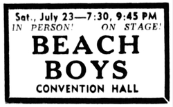 The Beach Boys / The Loves / The Youngbloods on Jul 23, 1966 [359-small]