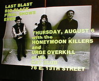 Big Black / Urge Overkill / The Honeymoon Killers on Aug 6, 1987 [896-small]