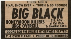 Big Black / Urge Overkill / The Honeymoon Killers on Aug 6, 1987 [899-small]