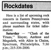 Slayer / Megadeth / Anthrax / Alice In Chains on Jun 29, 1991 [048-small]