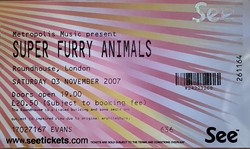 Super Furry Animals / The Hot Puppies / Goldie Lookin' Chain on Nov 3, 2007 [434-small]
