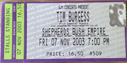 Tim Burgess / The Zutons / Headway on Nov 7, 2003 [640-small]