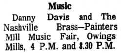Danny Davis & The Nashville Brass / don gibson / Tanya Tucker on Oct 14, 1972 [821-small]