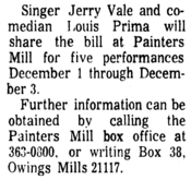 Jerry Vale / Louis Prima on Dec 1, 1972 [842-small]