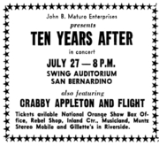 Ten Years After / Crabby Appleton / Flight on Jul 27, 1970 [875-small]