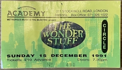 The Wonder Stuff / Kingmaker / Eat on Dec 15, 1991 [914-small]